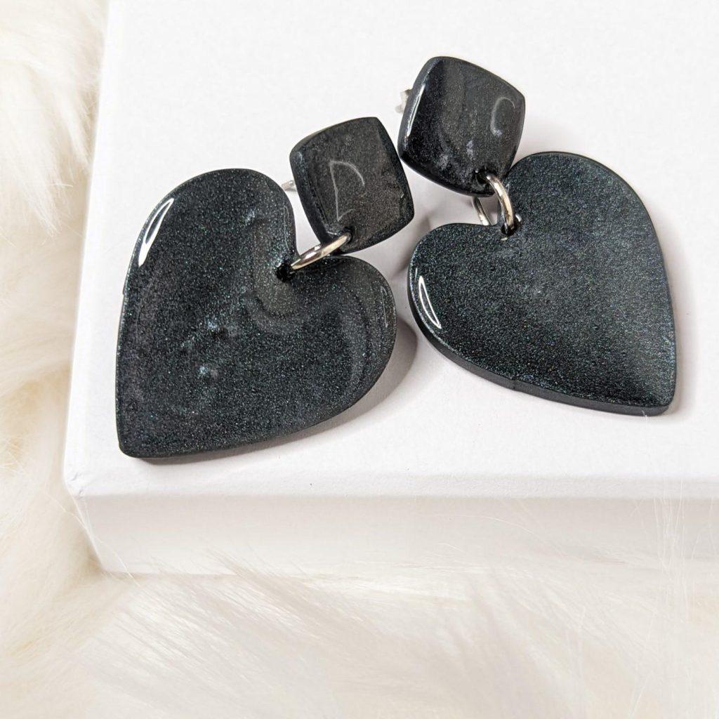 Σκουλαρίκια κρεμαστές καρδιές