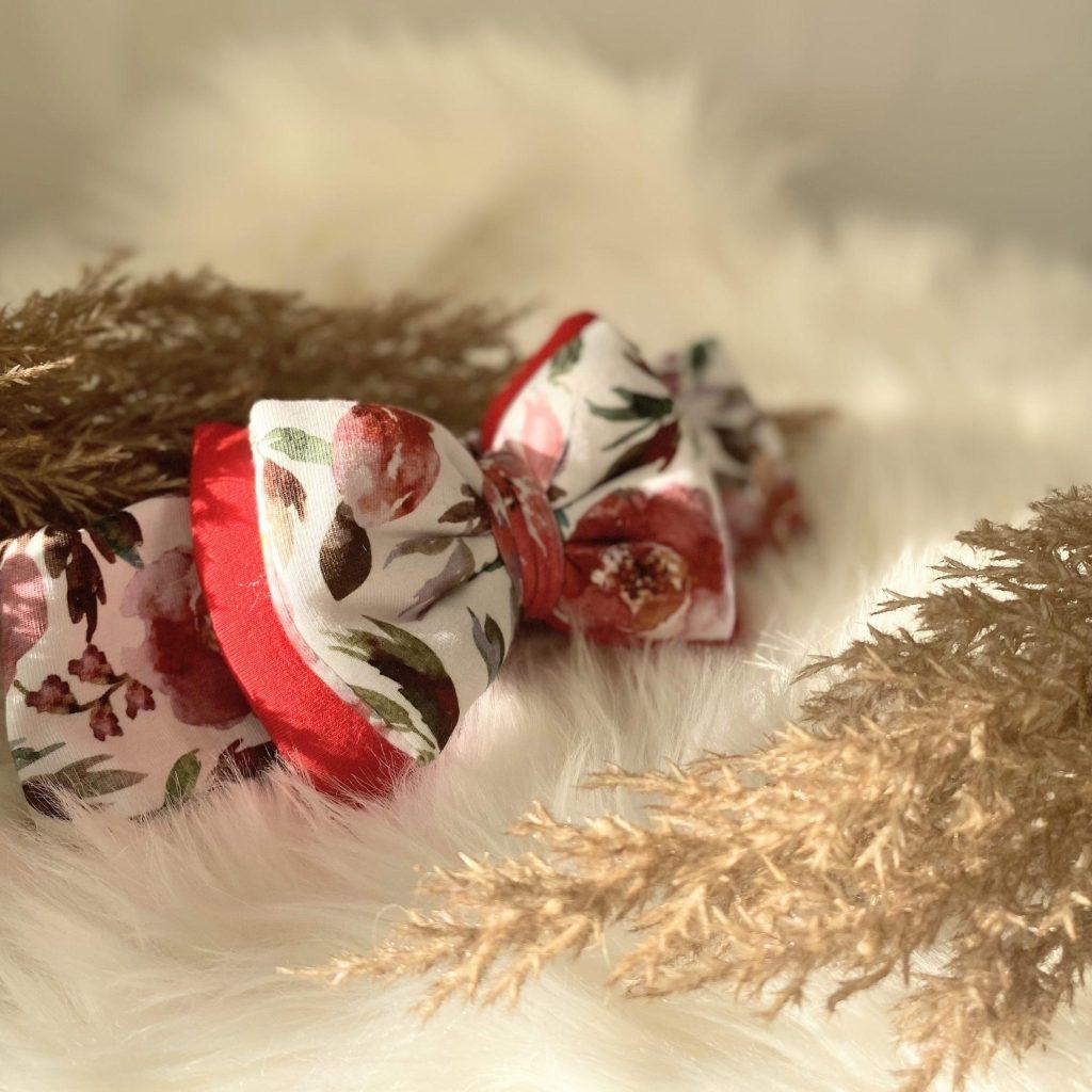 Κορδέλα κόκκινο φλοράλ