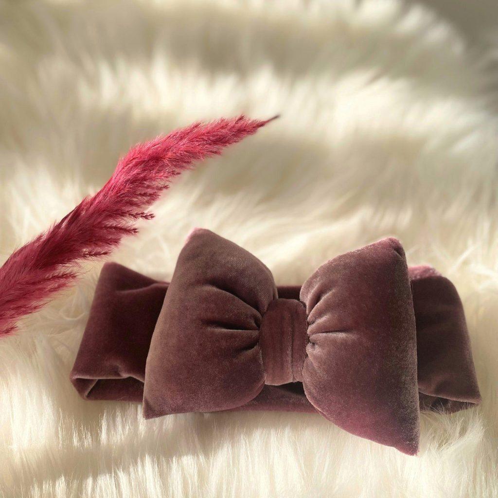 Βελούδινη κορδέλα μοβ